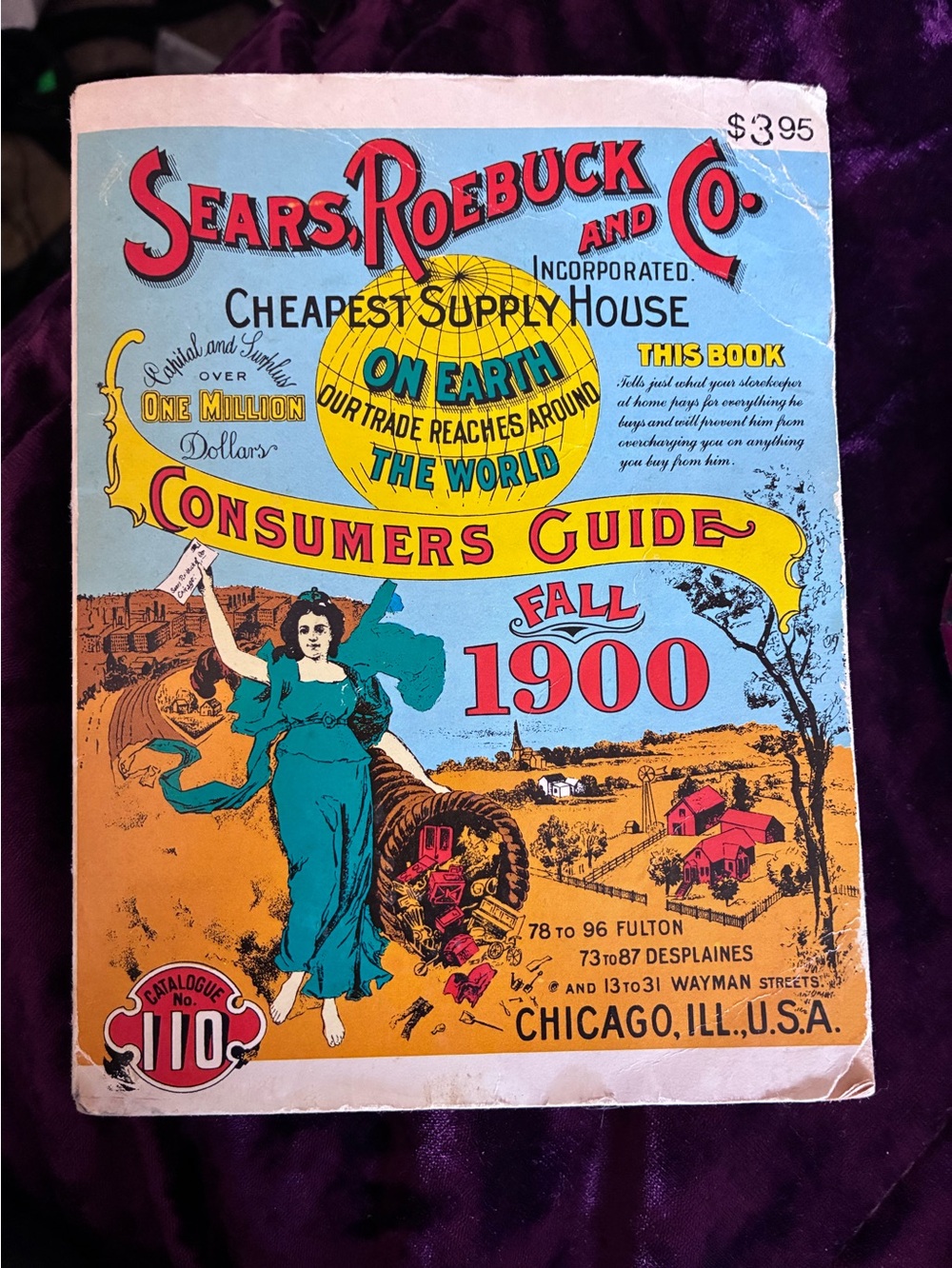 Sears, Roebuck & Co. Consumers Guide Fall 1900 - Colorful Illustrated Cover